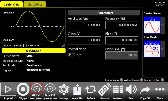 Simple Rider AFG function generator interface