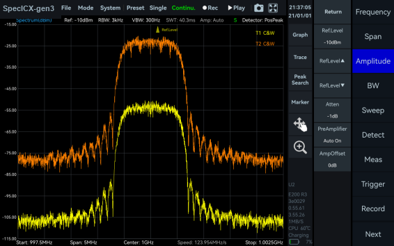 Amplitude offset correction