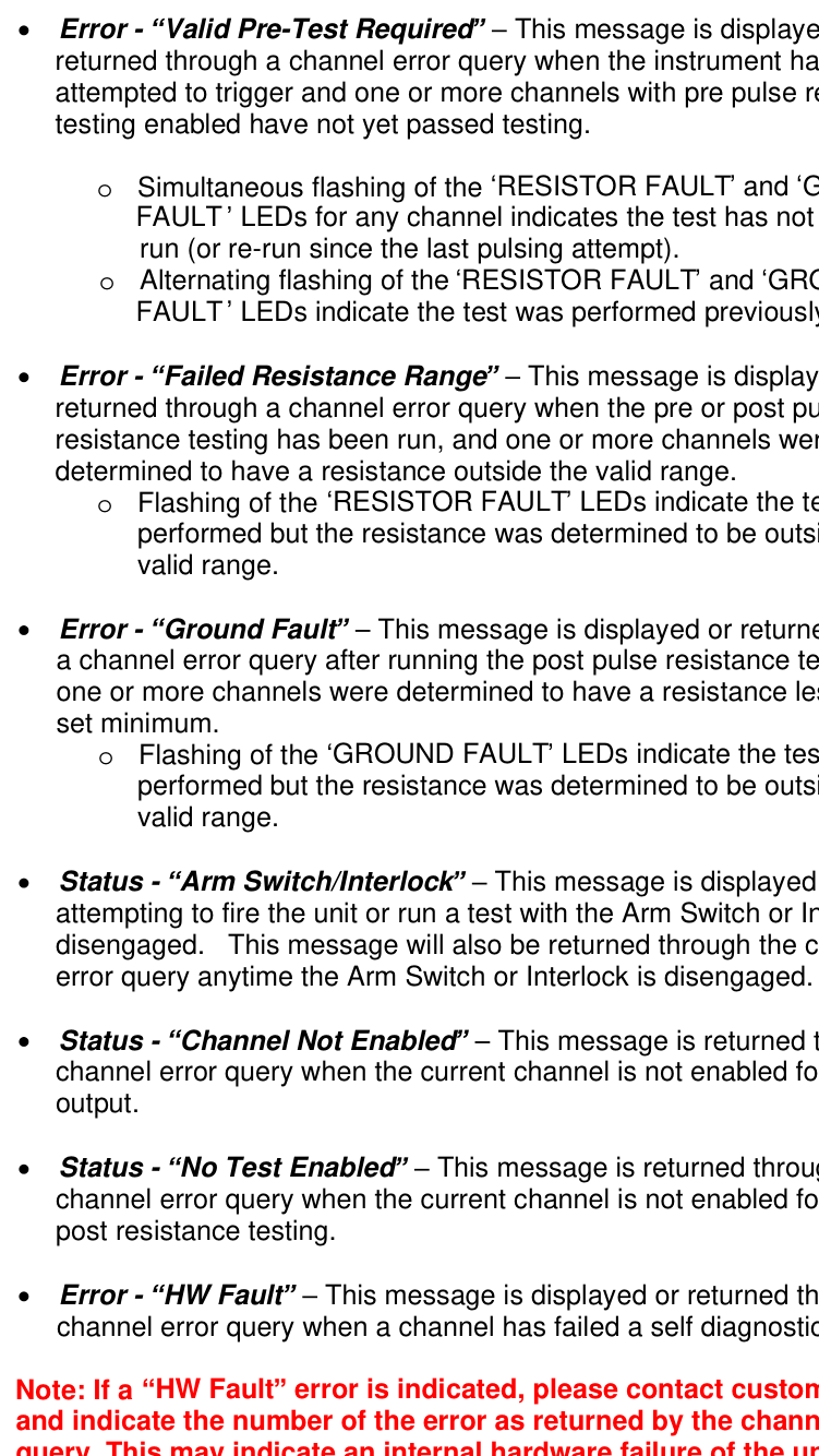 External input trigger overview