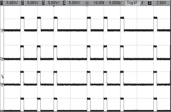 System duty-cycle mode output (3 on, 1 off).
