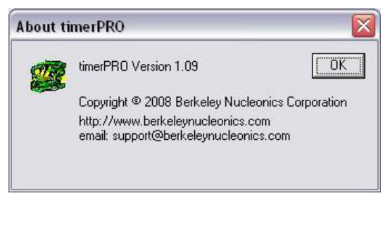 timerPRO firmware update dialog reached from Program > Update Firmware