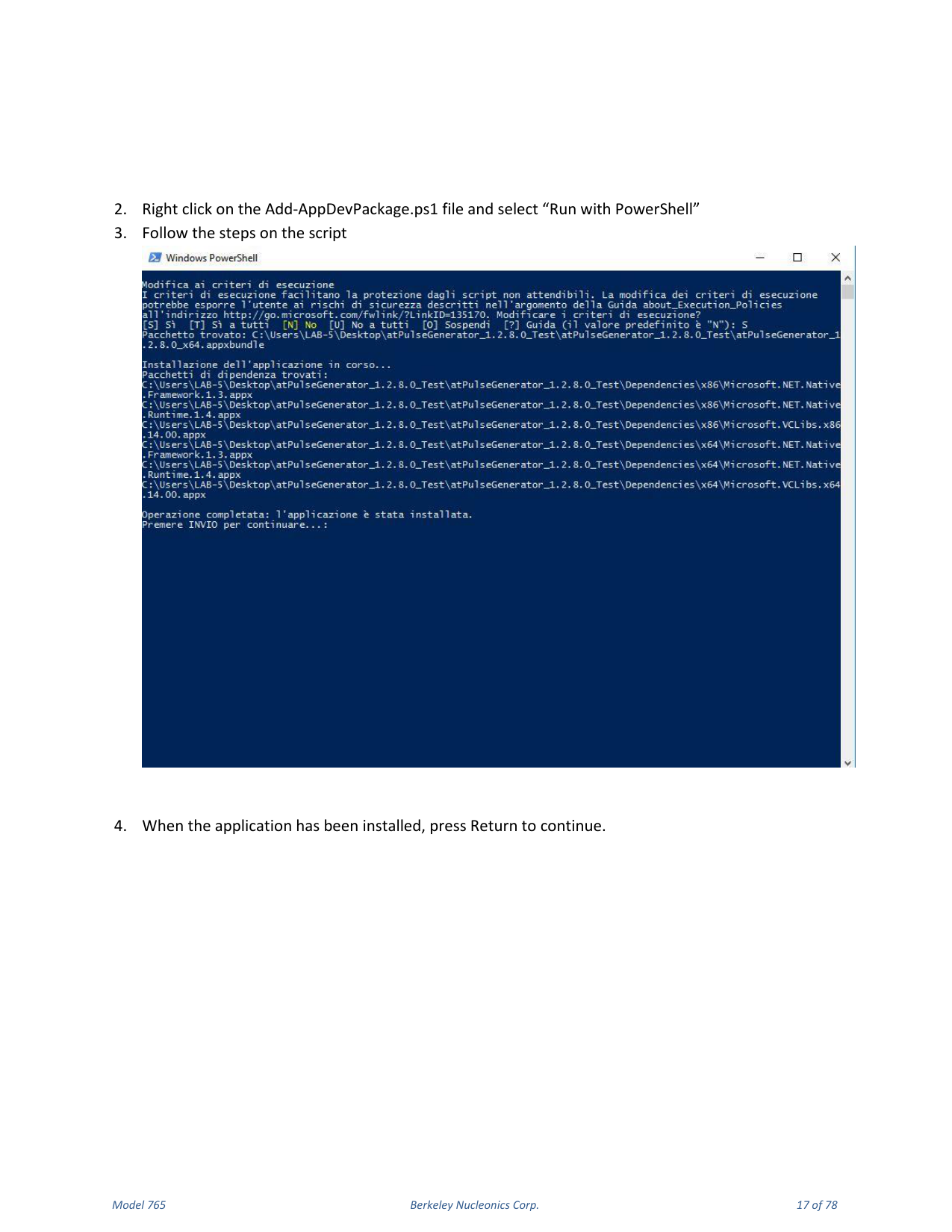 Model 765 user manual page 17