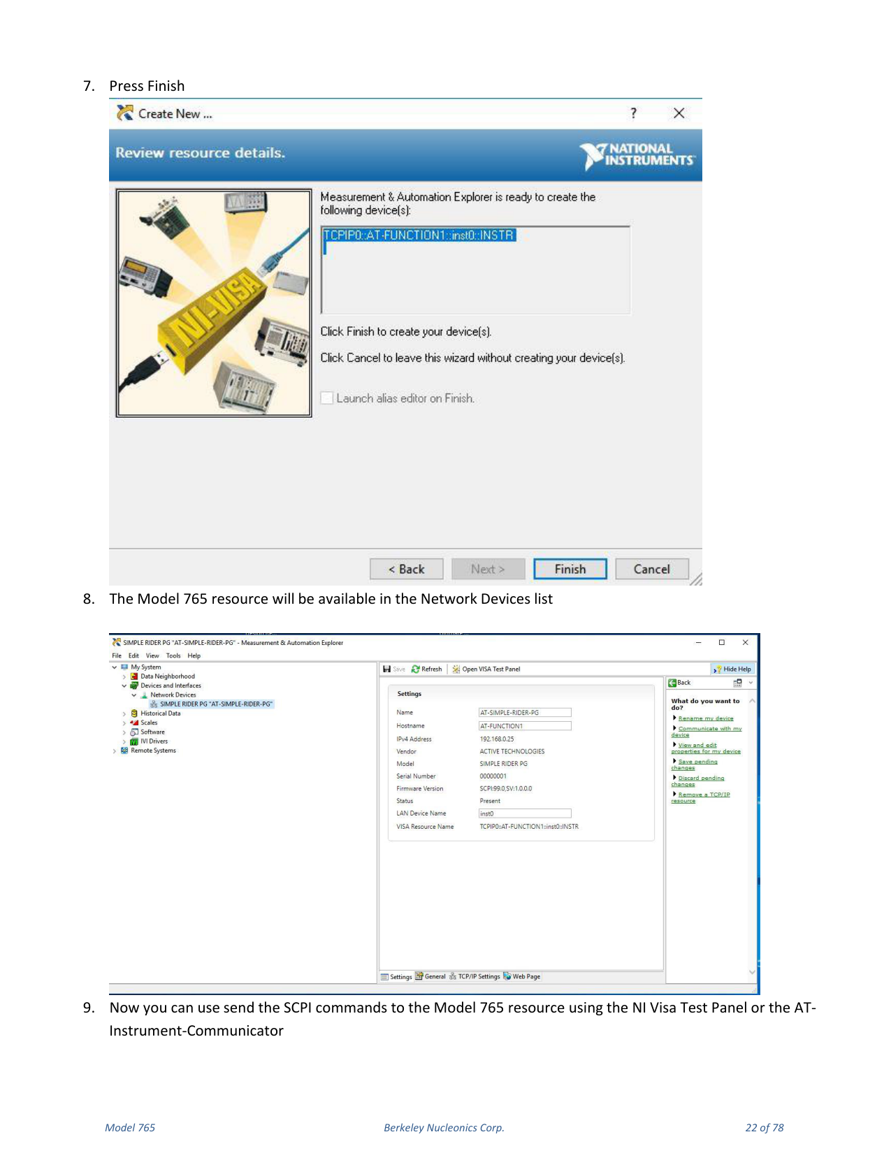 Model 765 user manual page 22