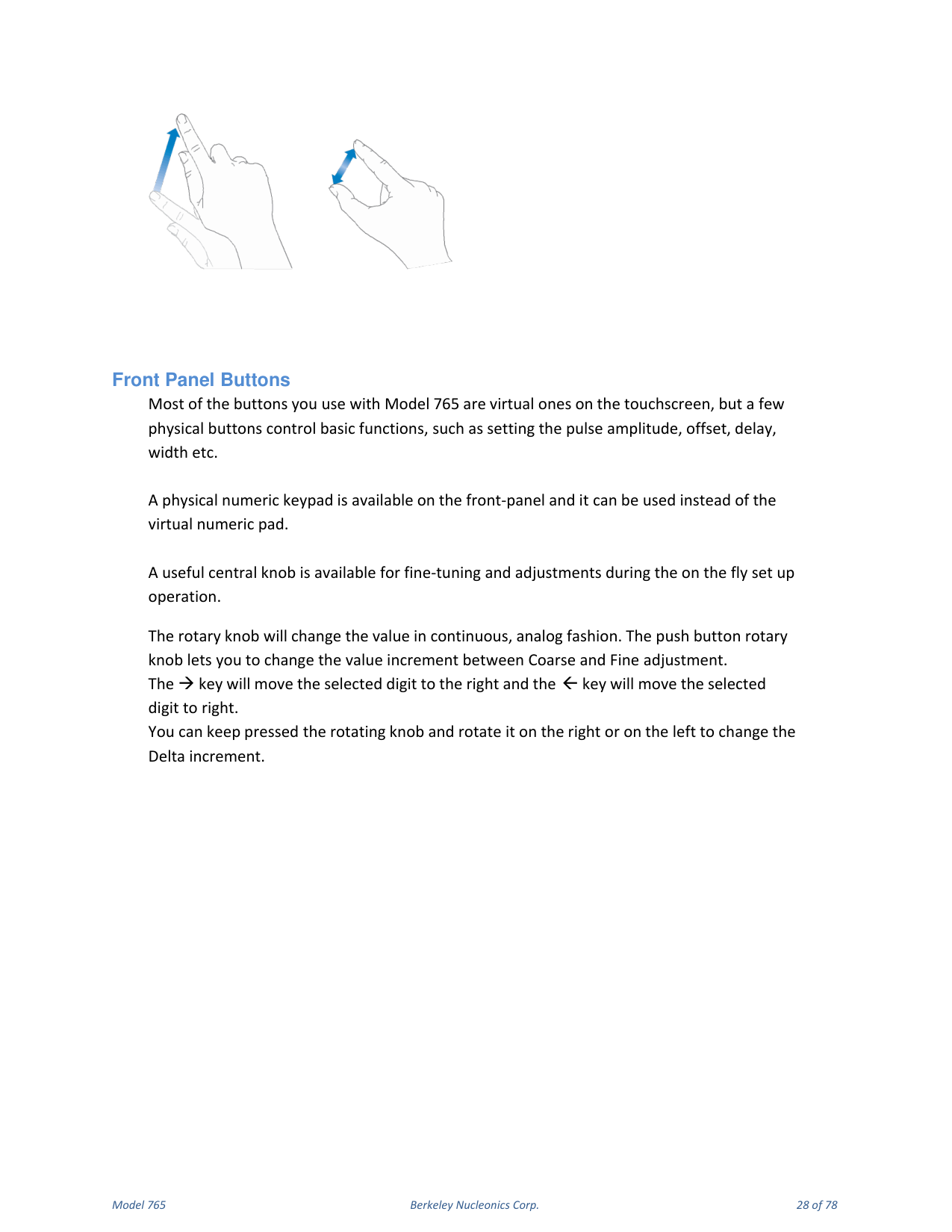 Model 765 user manual page 28