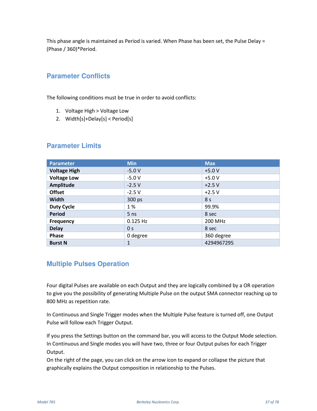 Model 765 user manual page 37