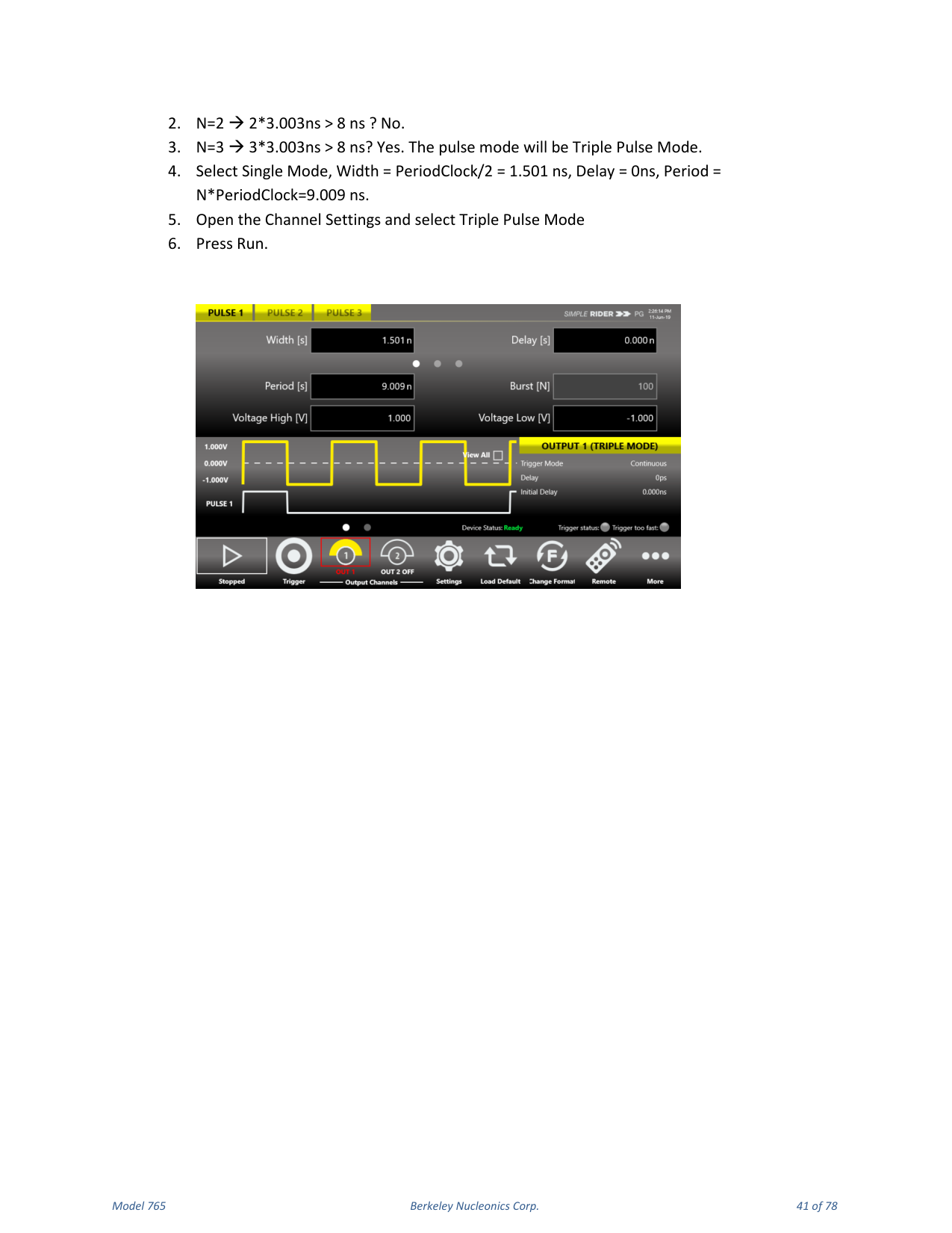 Model 765 user manual page 41
