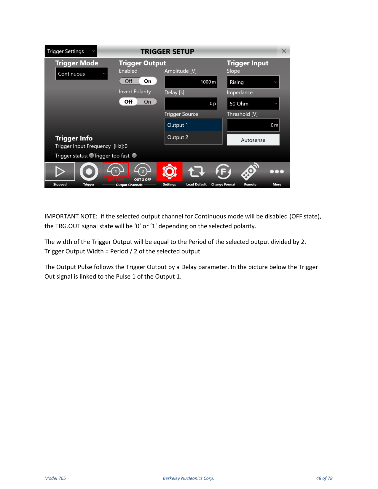Model 765 user manual page 48