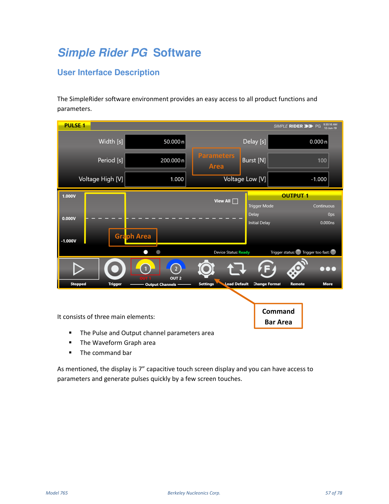 Model 765 user manual page 57