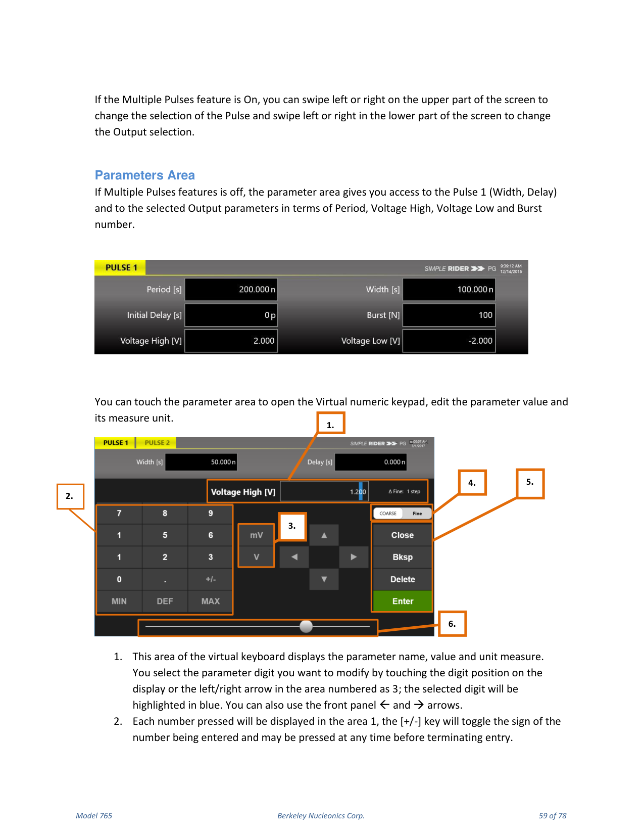 Model 765 user manual page 59