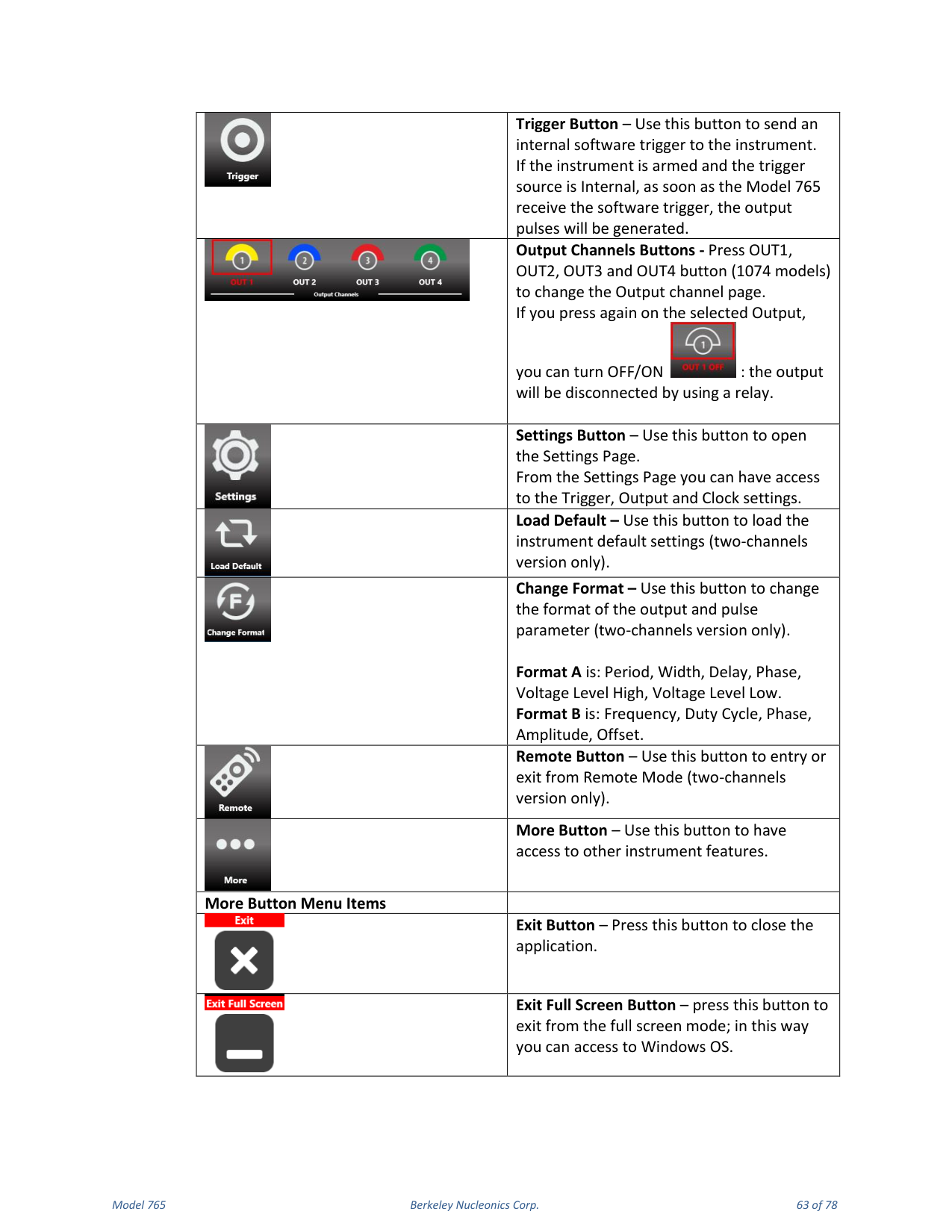 Model 765 user manual page 63