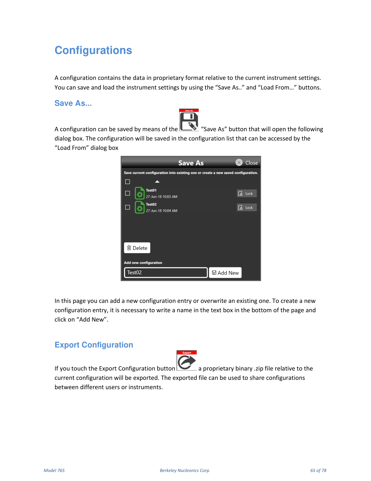 Model 765 user manual page 65