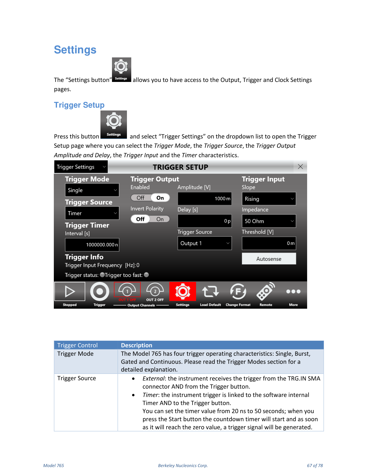 Model 765 user manual page 67