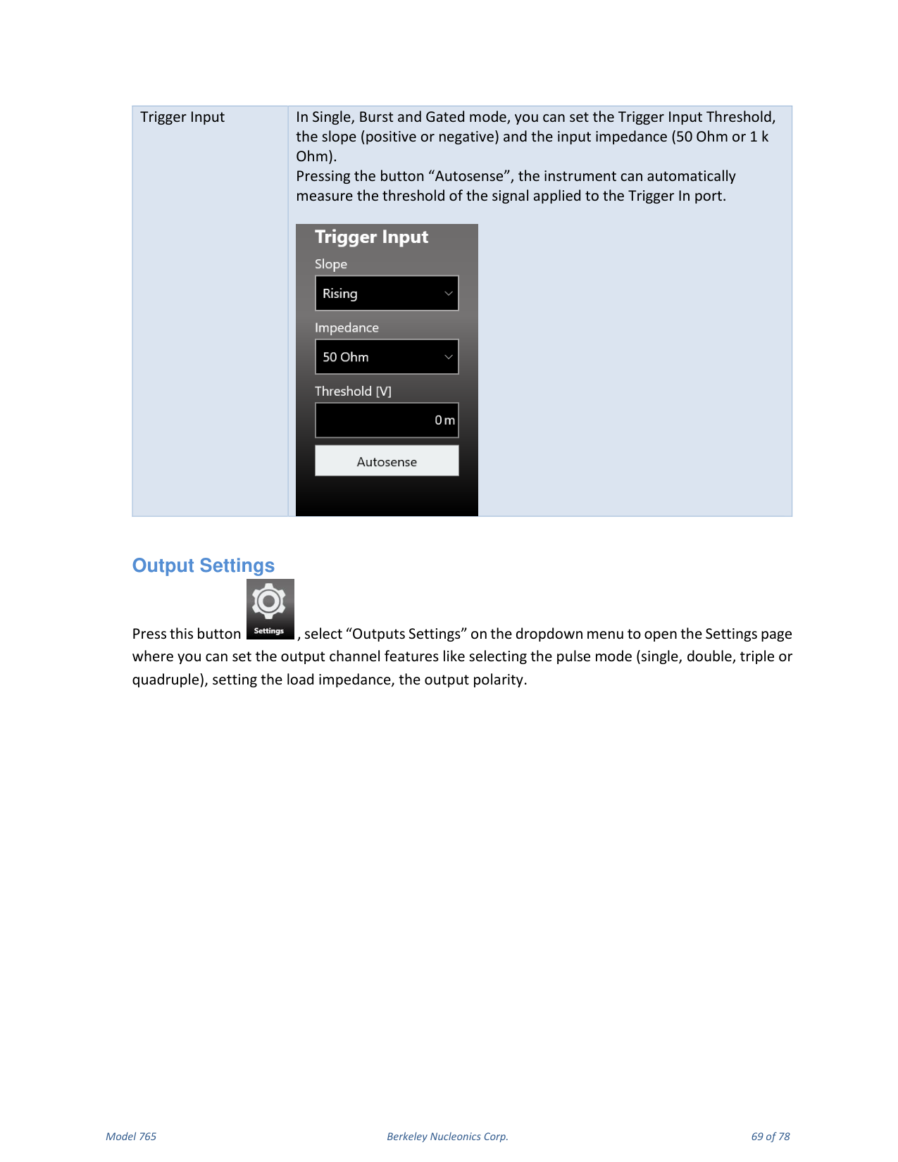 Model 765 user manual page 69