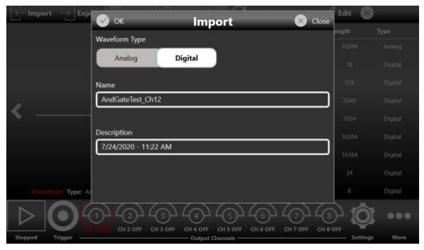 Figure 11: Import Page