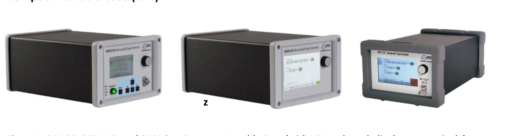 Figure 1. 845-26, 865B-40, and 870A in a Compact Portable Case (with LCD and touch display, respectively).