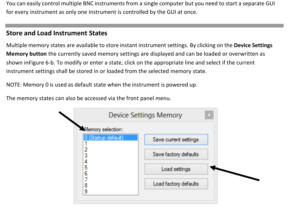 Figure 6-l. Memory Settings Submenu.