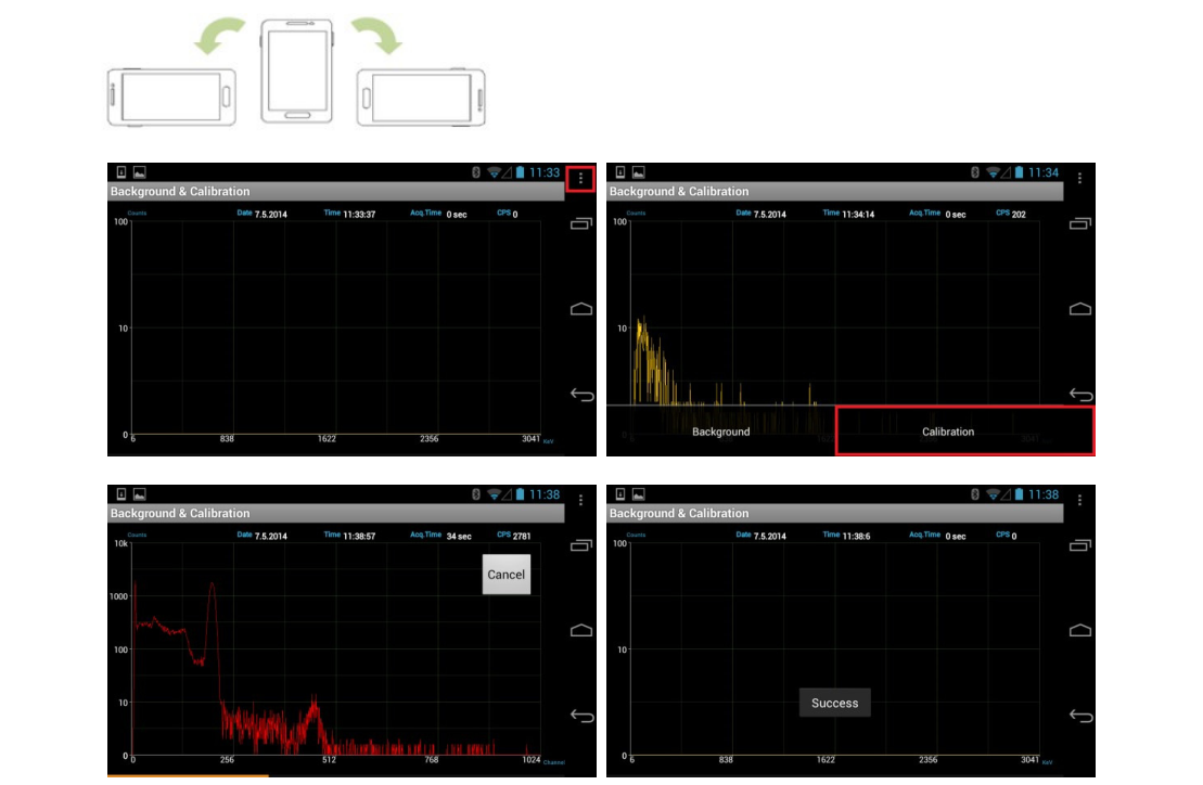 Figure 4.13. Manual calibration example