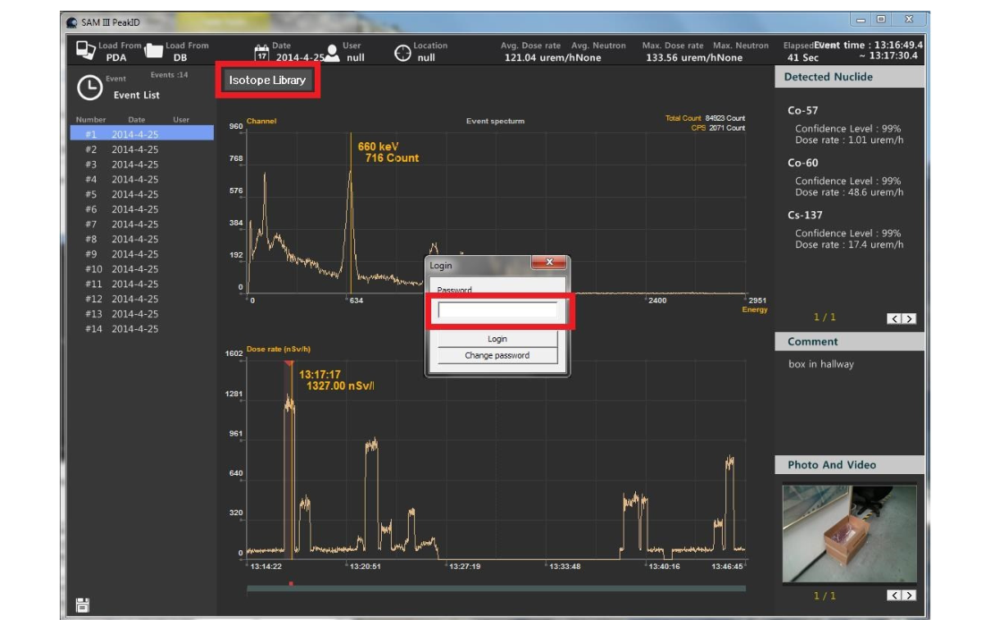 Figure 5.7. Isotope Library login