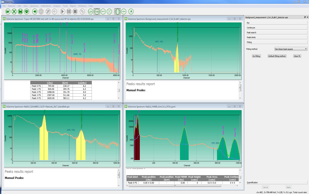 bGamma detailed spectrum screenshot