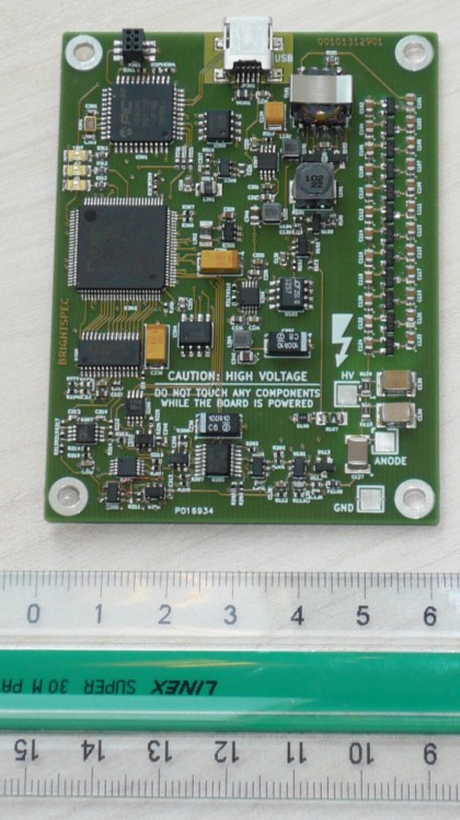 TOPAZ-Pico unit showing connectors and LED indicators