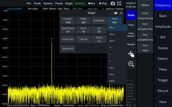 Multiple Unit Display in SpecICX-gen3